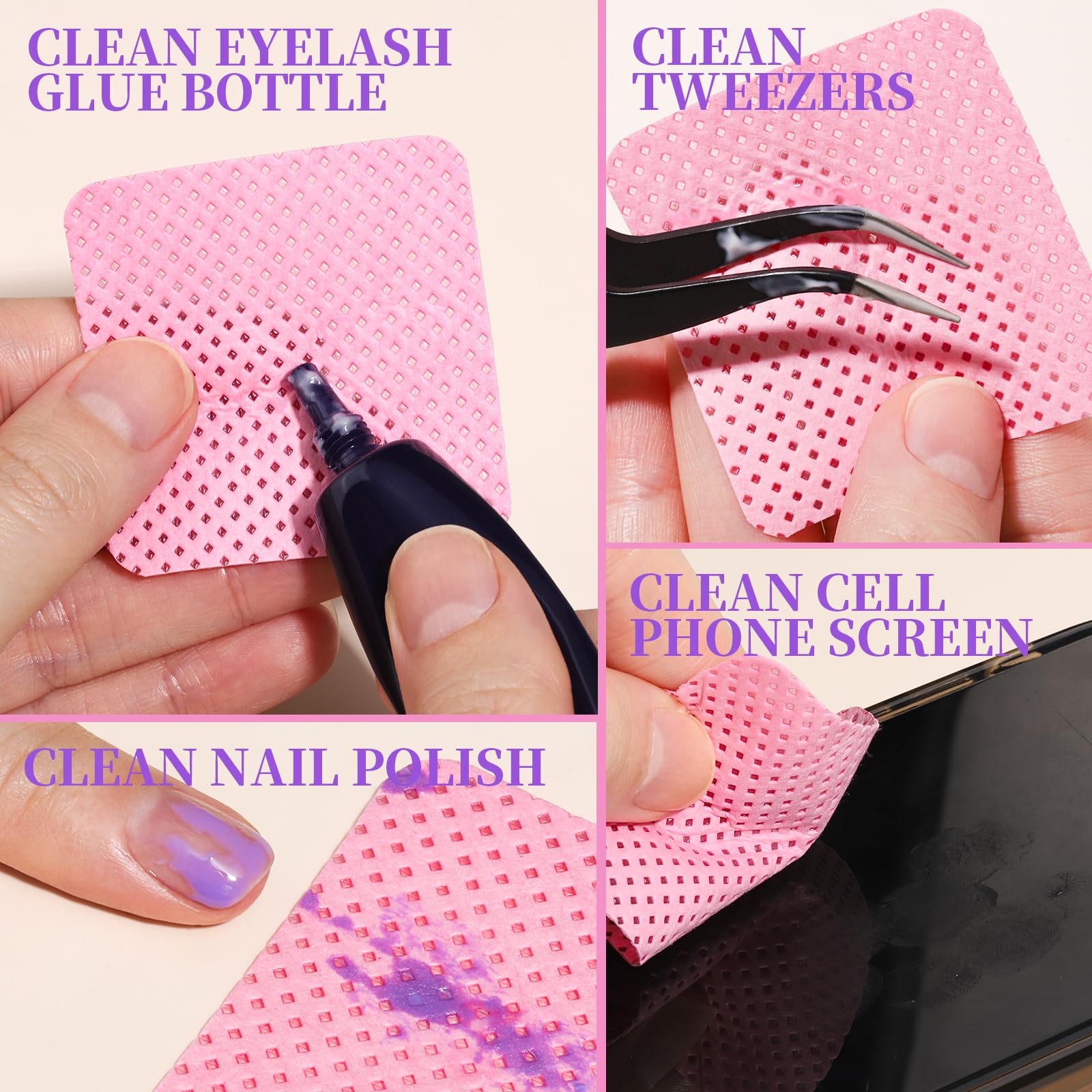 200Pcs Lint Free Nail Cleaning - Gel Nail Polish บทวิจารณ์และราคา