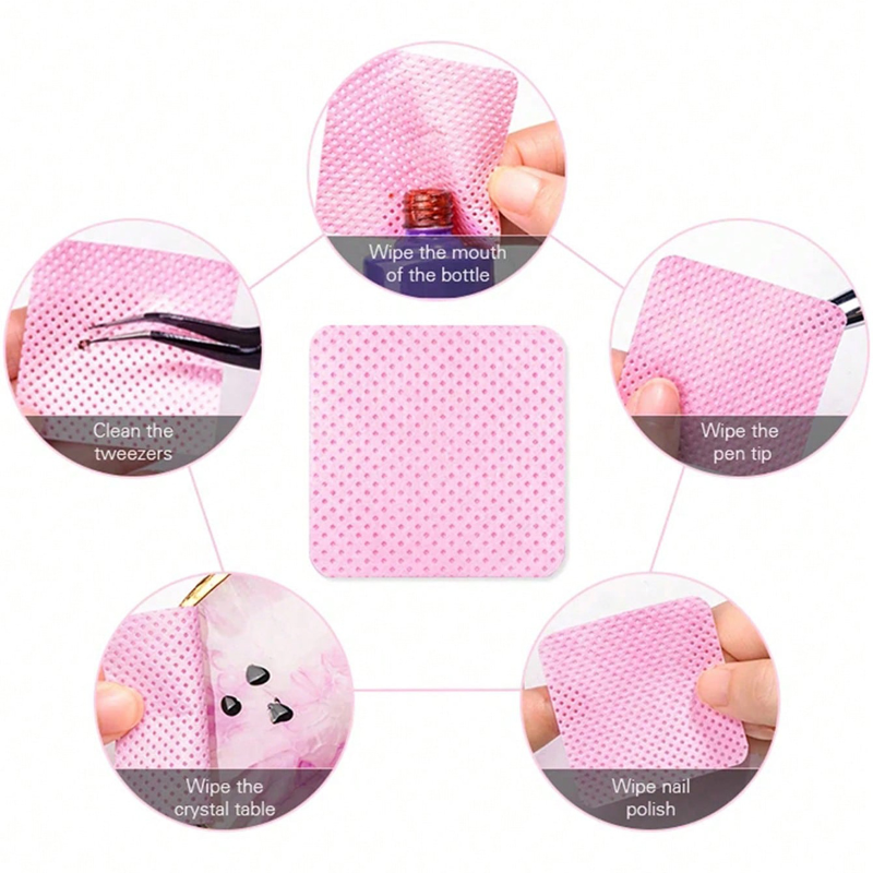 Lint Free Wipes Cleaning Tool  - Gel Nail Polish บทวิจารณ์และราคา