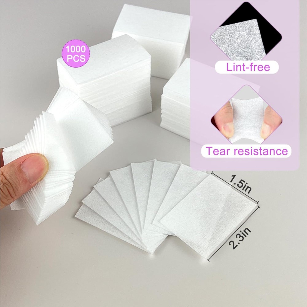 1000Pcs Lint Free Nail Wipes G - Gel Nail Polish บทวิจารณ์และราคา