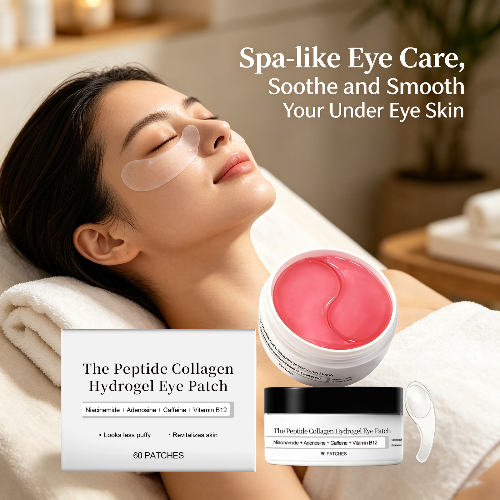 Collagen Hydrogel Eye Patches  - Collagen Eye Patch บทวิจารณ์และราคา