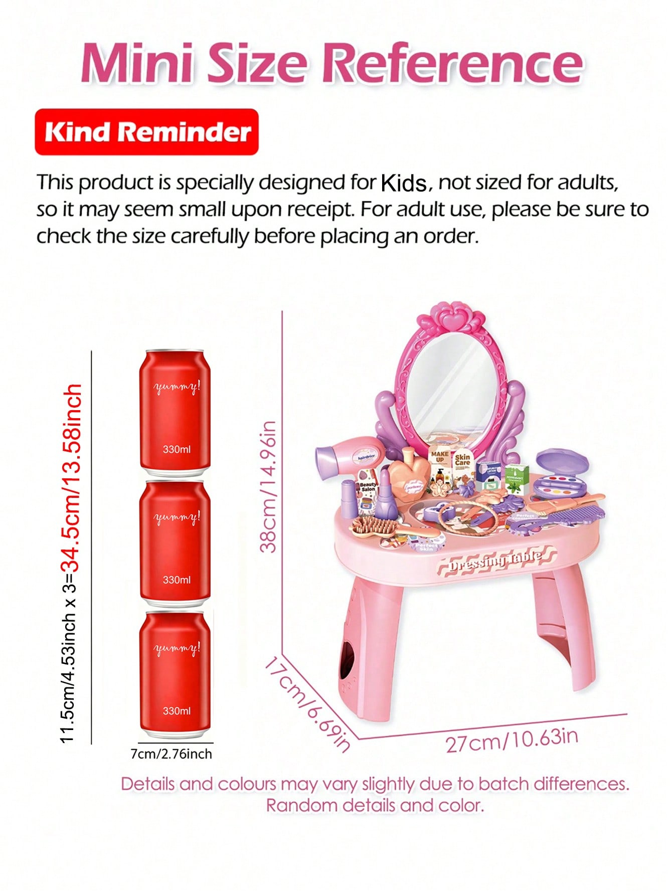 Kids Princess Vanity Dressing  - Beauty Makeup Kit For Kids บทวิจารณ์และราคา