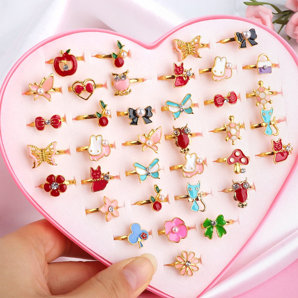 Cute Adjustable Rings for Chil - Beauty Makeup For Kids บทวิจารณ์และราคา