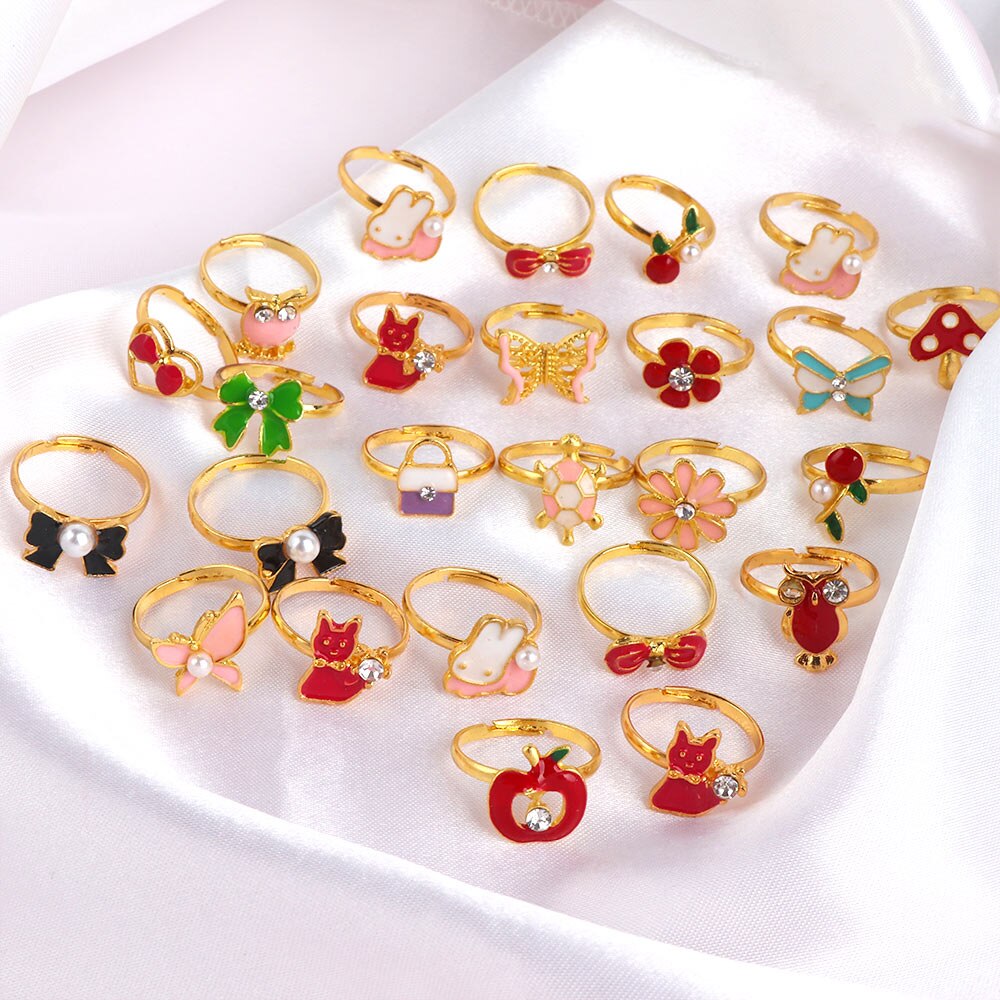 Cute Adjustable Rings for Chil - Beauty Makeup For Kids บทวิจารณ์และราคา