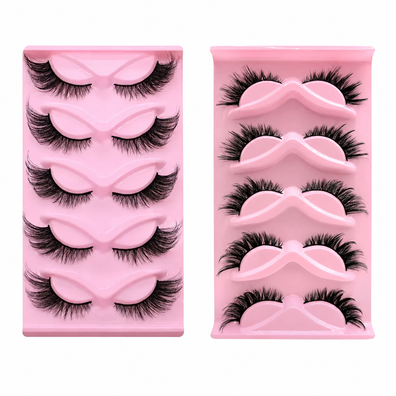 5 Pairs 2 Styles Wispy False E - Beauty Makeup Look บทวิจารณ์และราคา