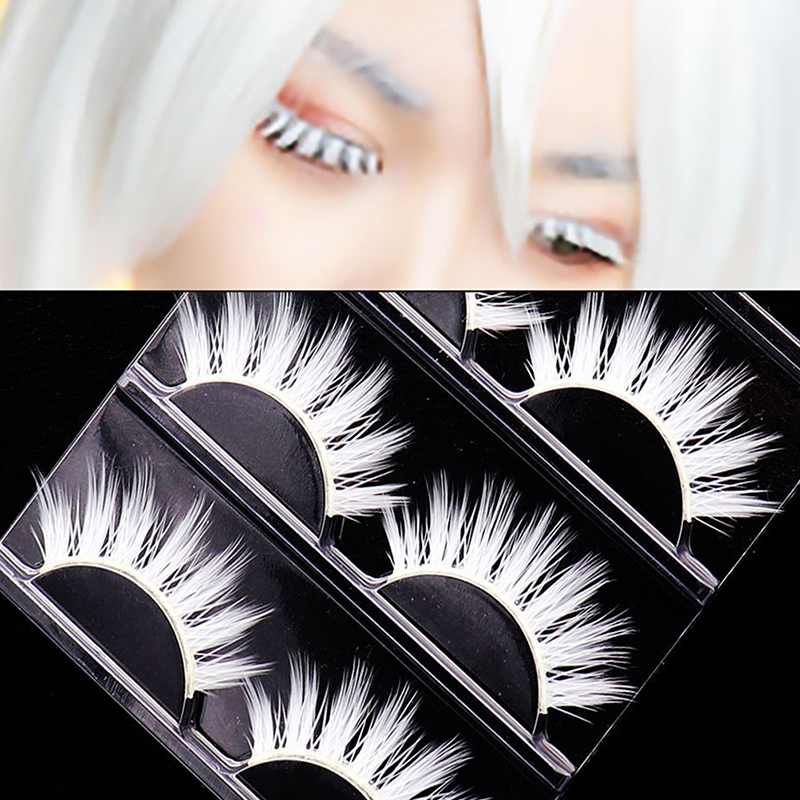 Cosplay  3 Pairs Silk 3D Mink  - Beauty Halloween Makeup บทวิจารณ์และราคา