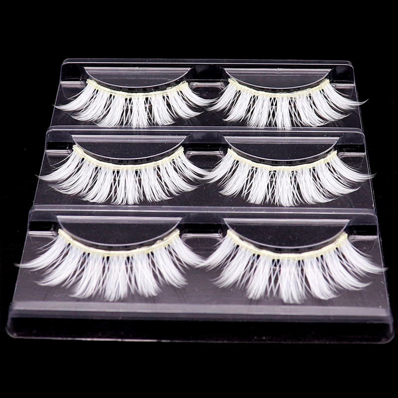 Cosplay  3 Pairs Silk 3D Mink  - Beauty Halloween Makeup บทวิจารณ์และราคา