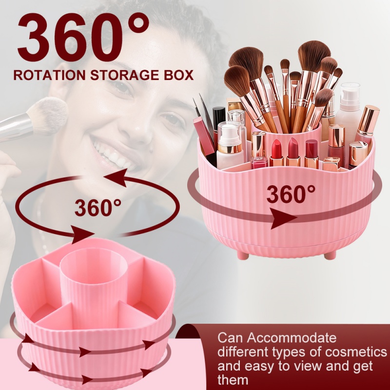 360° Rotating Makeup Tool Stor - Beauty Kiss Makeup บทวิจารณ์และราคา