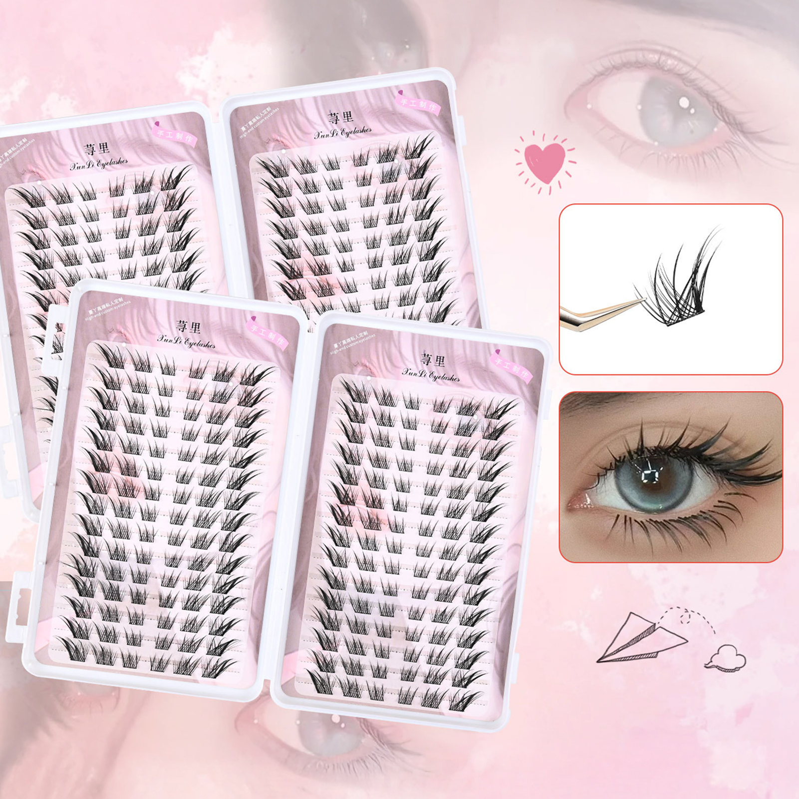 30rows 3D Wispy Fluffy Fake Ey - Beauty Makeup Look บทวิจารณ์และราคา