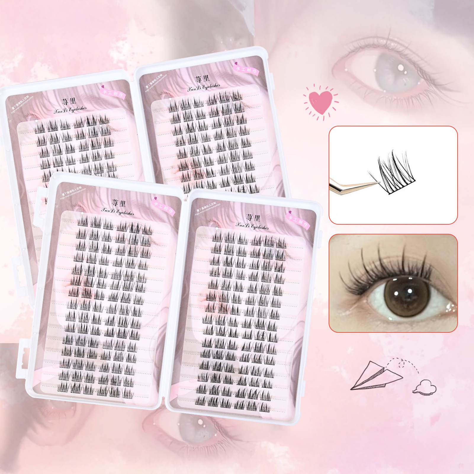 30rows 3D Wispy Fluffy Fake Ey - Beauty Makeup Look บทวิจารณ์และราคา