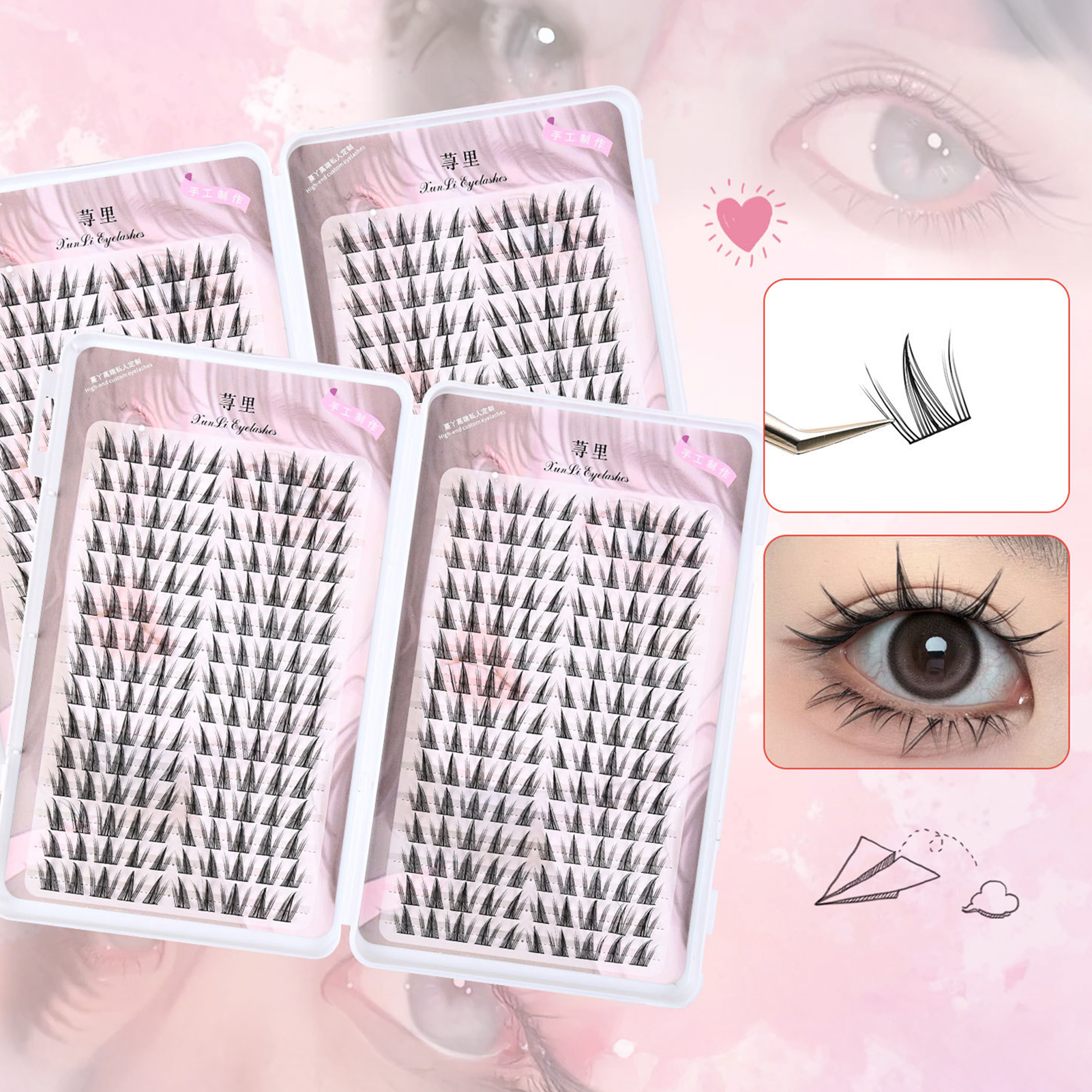30rows 3D Wispy Fluffy Fake Ey - Beauty Makeup Look บทวิจารณ์และราคา