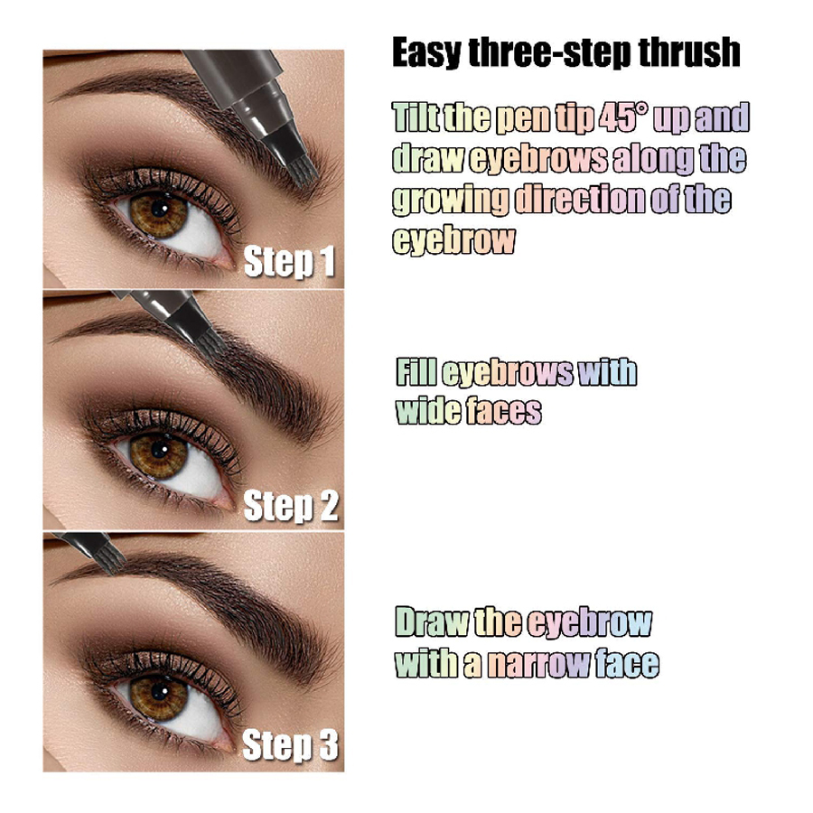 Waterproof Eyebrow Pen, Microb - Eyebrow Pomade Pencil บทวิจารณ์และราคา