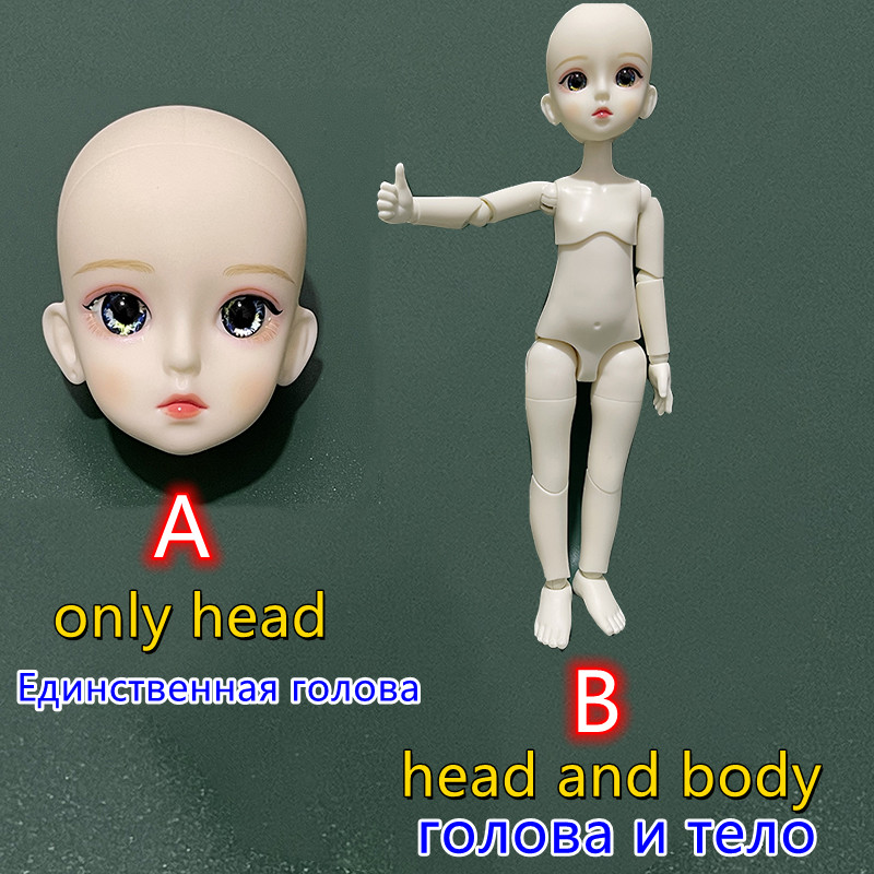 Makeup Doll Head 30CM DOLL 1/6 - Beauty Makeup For Kids บทวิจารณ์และราคา