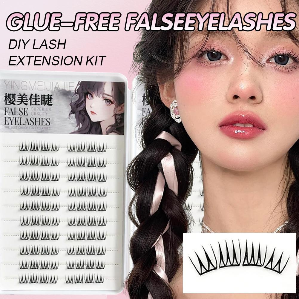 DIY Self Adhesive False Eyelas - Beauty Makeup Look บทวิจารณ์และราคา