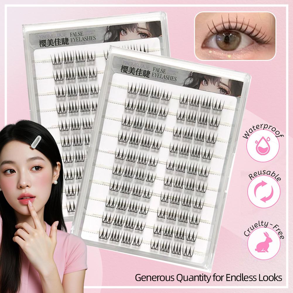 DIY Self Adhesive False Eyelas - Beauty Makeup Look บทวิจารณ์และราคา