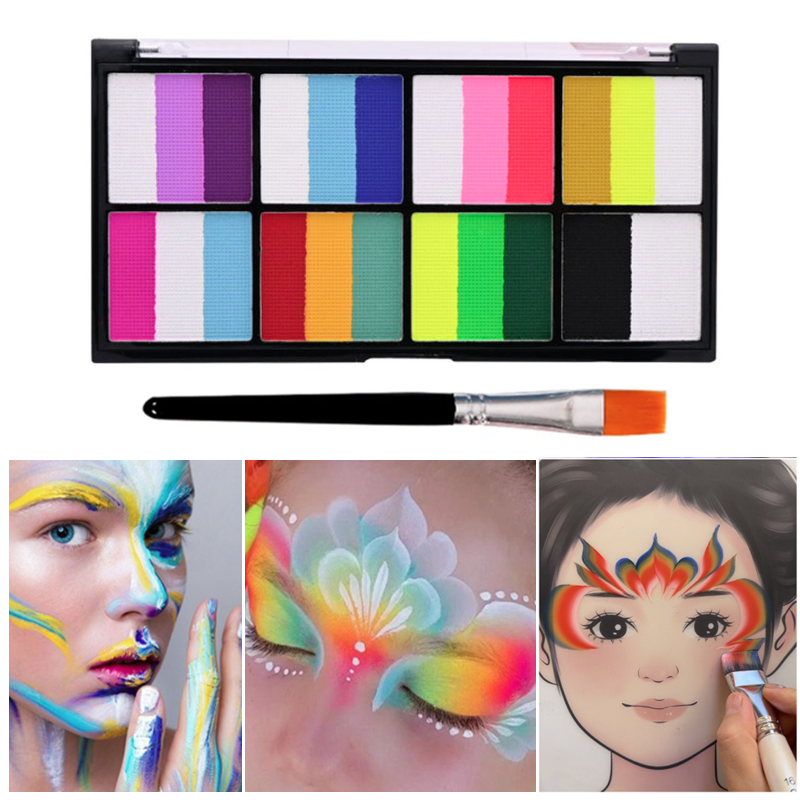 Water-Soluble Rainbow Palette  - Beauty Makeup Kit For Kids บทวิจารณ์และราคา